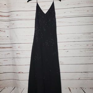 Vintage Betsy & Adam by Jaslene Formal Tie Neck Sequin Detail Dress